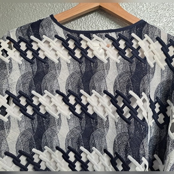 Alfred Dunner Lattice & Embroidered Open Jacket   Size 2X - Picture 5 of 10